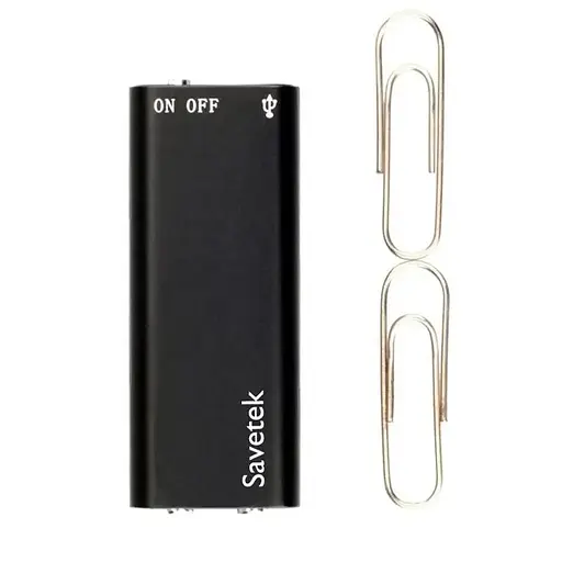 Міні диктофон Savetek 200 (GS-R01s), 16 Гб пам'яті, активація запису голосом VOR, до 192 годин запису (100537-1) - фото 3