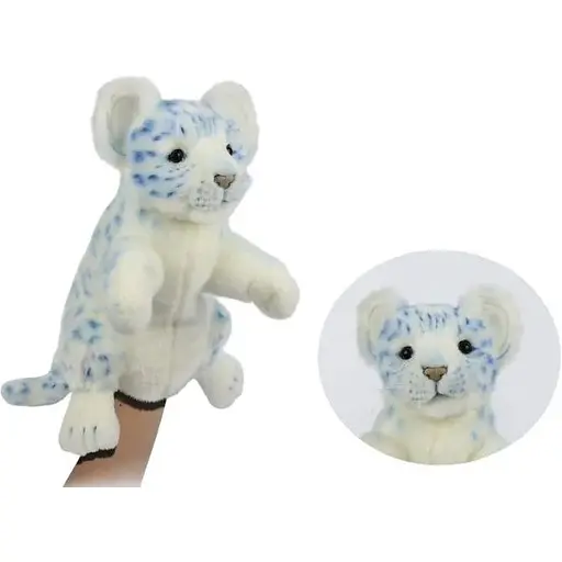 М'яка іграшка Hansa Puppet Сніговий барс 32 см блакитний (7779) - фото 2
