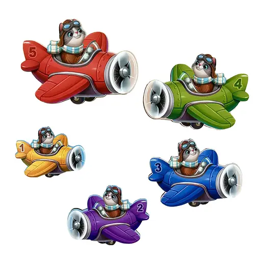 Деревянный детский сортер "Самолеты больше - меньше" Ubumblebees (ПСД299) PSD299 - фото 2