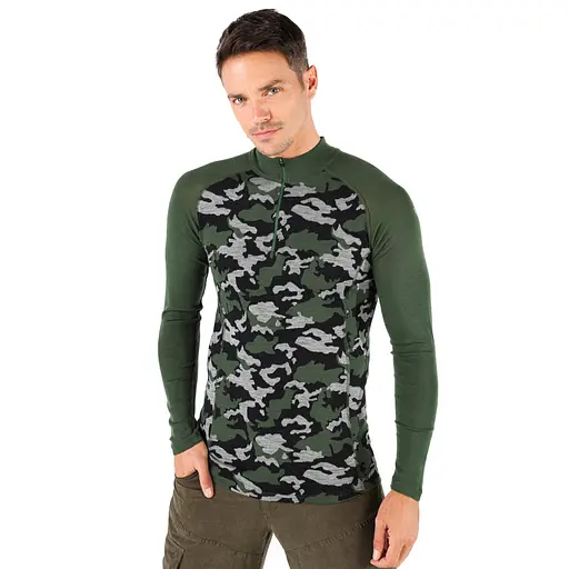 Термокофта Woolona Asker Zip Green M (WOO-ASKER -ZIP-GR-M) - фото 2
