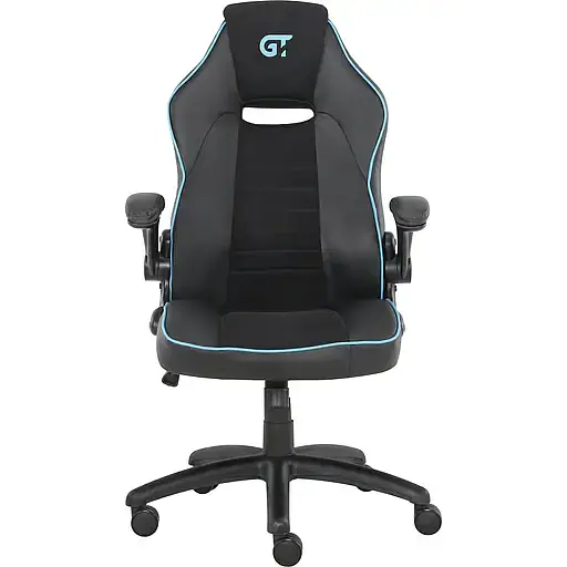 Геймерское кресло GT Racer черное с синим (X-2760 Black/Blue) - фото 1