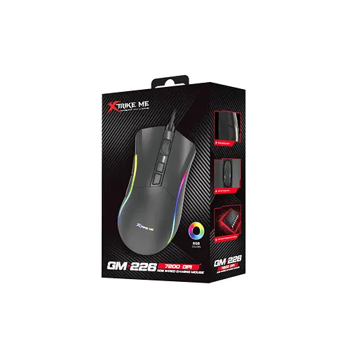 Мишка Xtrike ME GM-226 USB RGB Black (GM-226) - фото 7