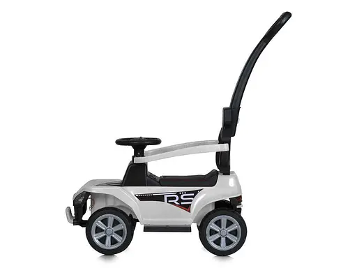 Детская каталка-толокар Bambi Racer 2 в 1 с музыкой и светом, белая - фото 2