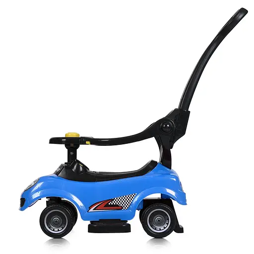 Каталка-толокар Bambi Racer M 5784-4 с родительской ручкой и музыкой, синий - фото 5