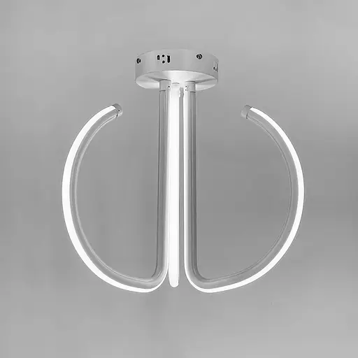 Потолочная белая LED люстра на три завитка Ст. 9979/3 | Line F - фото 1