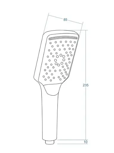 Душова система Corsan chrome зі штангою CMZ057MCH, Хром - фото 6