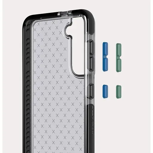Оригинальный противоударный силиконовый чехол Tech21 Evo Check для Google Pixel 8 (6.2") Smokey Black - фото 8