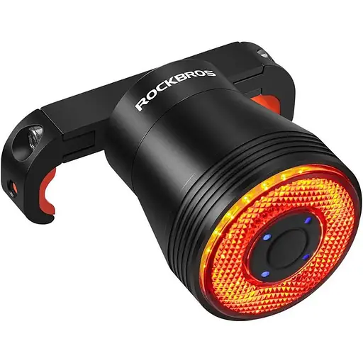 Задний фонарь ROCKBROS Q5 умный с датчиком торможения аккумуляторный