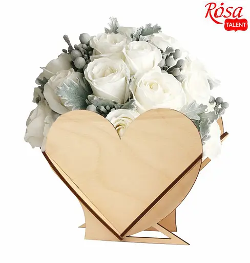 Подарунковий пакет Rosa Talent Серце фанера 18х14.5х8.5 см - фото 2