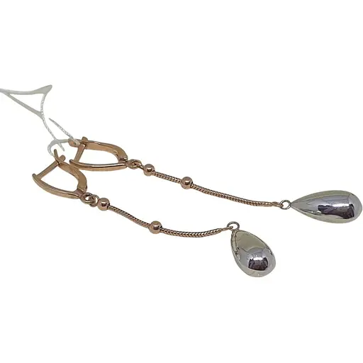 Золотые серьги-подвески Favoritum. 2116