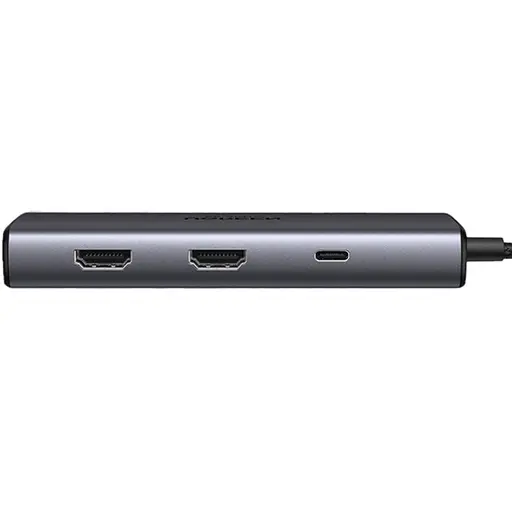Док-станція USB3.1 Type-C --> HDMIx2 4K60Hz (8k30Hz)/USB 3.0x2/Type-C/PD 100W CM498 6 in 1 Ugr - фото 3