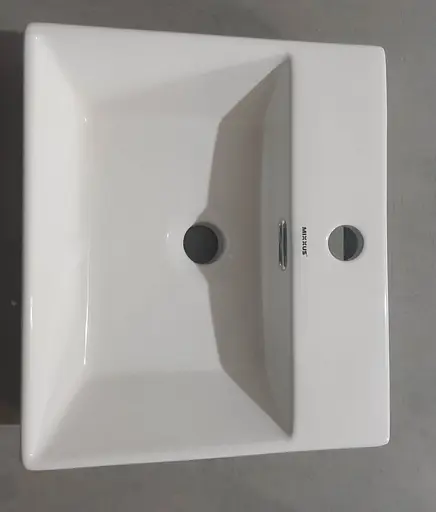 Умивальник підвісний Mixxus Premium Quadro-0205 410x360x130 мм з отвором під змішувач MP6508, Білий - фото 8