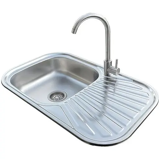 Комплект мийка + змішувач Romzha Liuba Satin (A) - фото 1