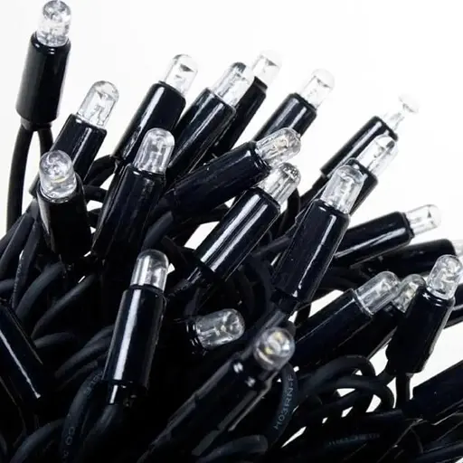 Наружная новогодняя гирлянда бахрома (черная проволока) Xmas W-2 10x0.6 м 200 LED Синий - фото 3