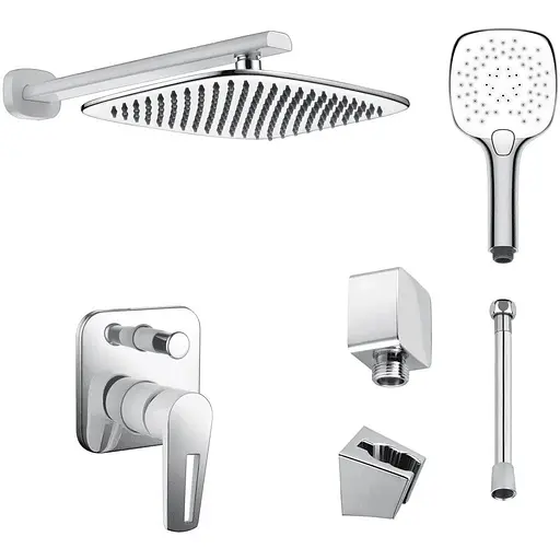 Душова система прихованого монтажу Imprese Breclav f03001501SQ, Хром - фото 1