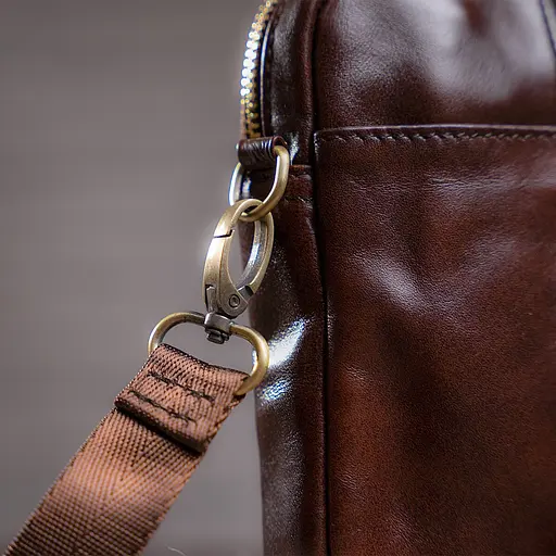 Чоловіча шкіряна сумка Vintage 14х20,5х3,5 см sum0012379 - фото 4