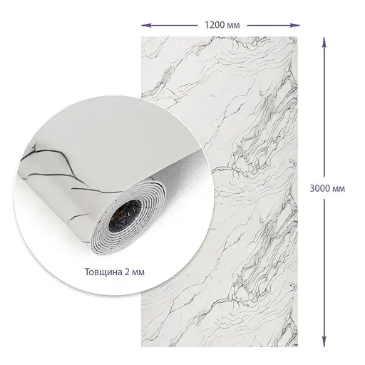 Самоклеящаяся стеновая PET плитка в рулоне 1200х3000х2мм SW-00002665 - фото 3