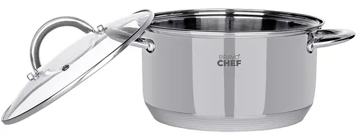 Кастрюля Bravo Chef 20 см (3.6 л) с крышкой (6720869) - фото 4
