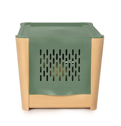 Контейнер для хранения 3 кг овощей Snips, бежево-зеленый - фото 3