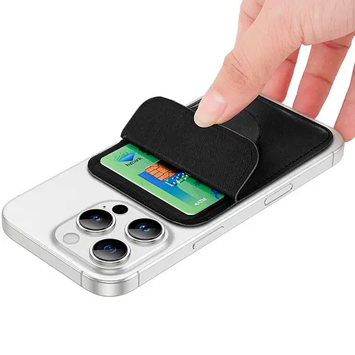 Магнітний тримач-кишеня для карт Hoco GT6 Joy multifunctional magnetic card holder - фото 3