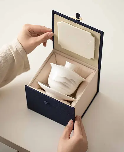 Гайвань Белый Фарфор Далекие Горы 180 мл - фото 6