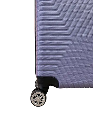 Валіза Маленька (S) Полікарбонат На 4-х подвійних колесах 50л POLO ПК013-S Лавандовий - фото 3