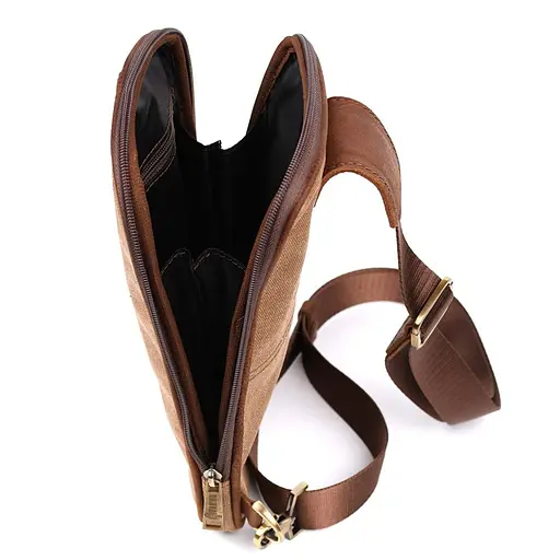 Кожаная мужская сумка через плечо TARWA 23х28х4 см sum0025344 - фото 4