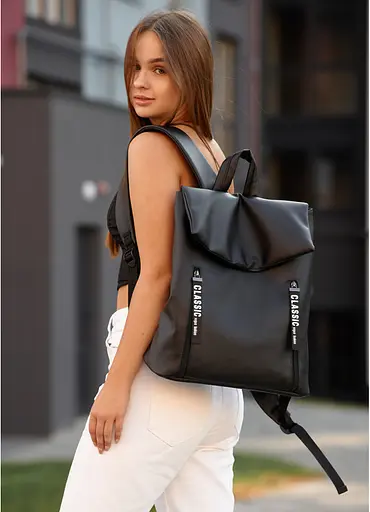 Женский рюкзак Sambag Rene LZTe черный 37 х 31 х 14 см (27108001e) - фото 3