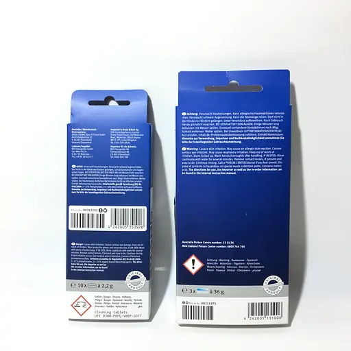 Набор таблетки для удаления накипи 00311975 + Таблетки от кофейного жира 00311970 для кофемашины Bosch Siemens - фото 4