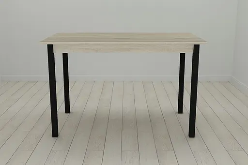 Кухонний стіл Ferrum-decor Маріо 75x120x70 Чорний ДСП Сонома 16мм (FRD-106330) - фото 2