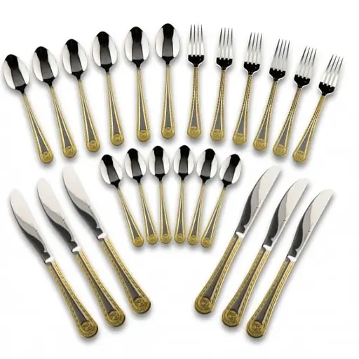 Набор столовых приборов Bachmayer Versace BM-7882 нержавеющая сталь на 12 персон в кейсе 72 предмета - фото 2