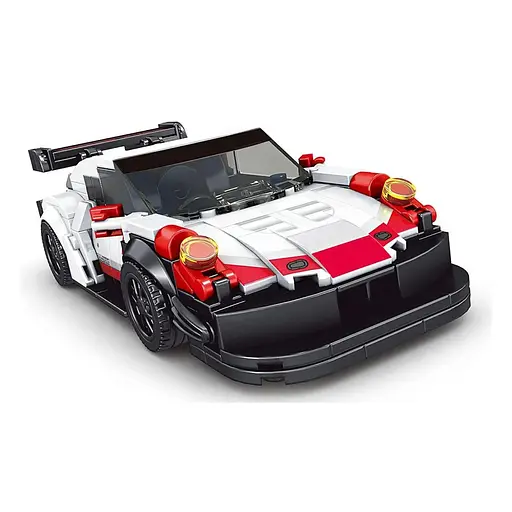 Конструктор дитячий спортивний автомобіль 349 шт білий - фото 2