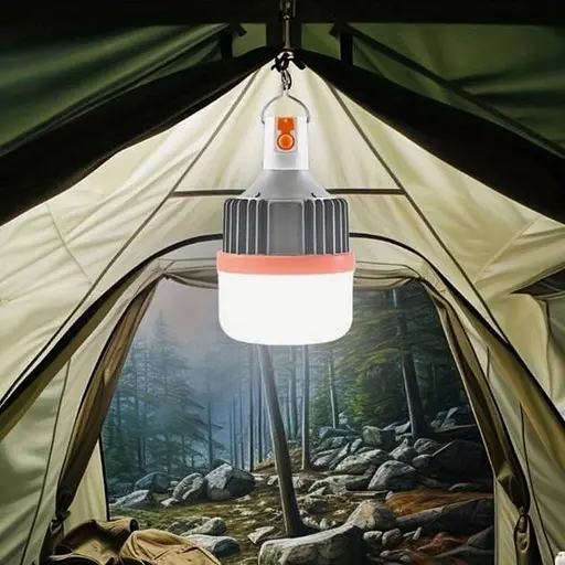 Подвесной кемпинговый фонарь лампа PRC BL-1010 аккумуляторная с крючком аварийная 2 х 18650 LED+COB 25 Вт - фото 2