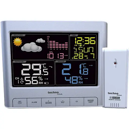 Метеостанция Technoline WS6449 Silver (WS6449) - фото 1