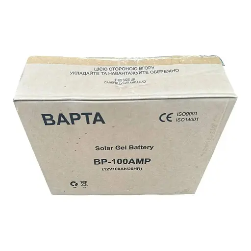 Аккумулятор гелевой резервный BAPTA BP-100AMP 100 А для солнечных станций лодок и резервного питания Белый - фото 6