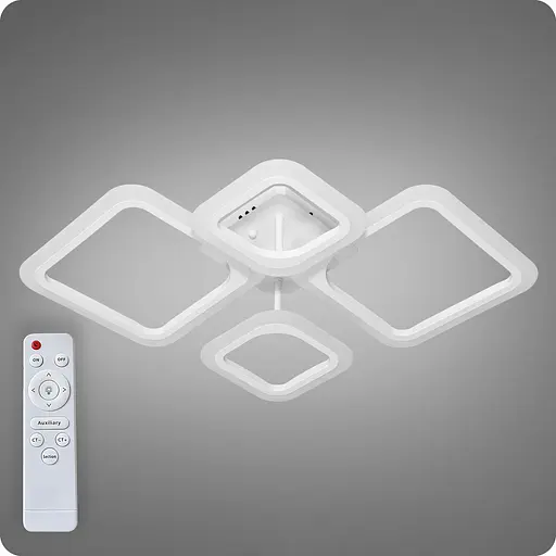 Люстра світлодіодна 517 Light з пультом 72Вт Білий (02111) - фото 3