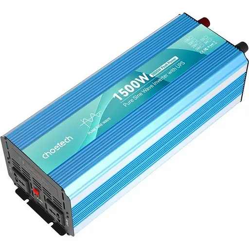 Автомобільний інвертор Choetech 12/220V 1500W INV-C1500WUPS-EU (108834) - фото 5