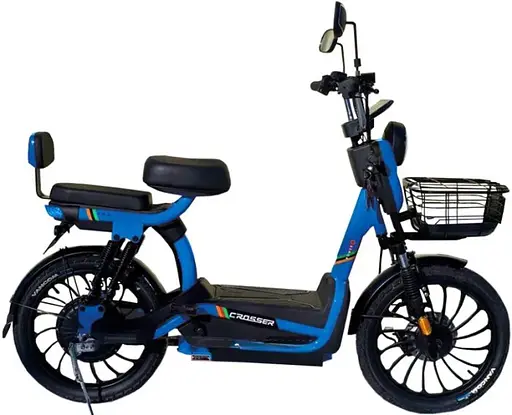 Електроскутер двомісний Crosser CR3 Графенова батарея(600W, 60V, 20Ah) синій