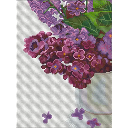 Алмазная мозаика Strateg ПРЕМИУМ Сиреневое настроение без подрамника размером 30х40 см (ZAV3040-45) - фото 1