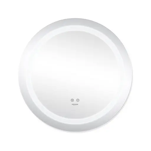 Дзеркало Kroner KRP Spiegel R2 - 6060 з LED-підсвічуванням та антизапітнінням CV030042, Білий - фото 3