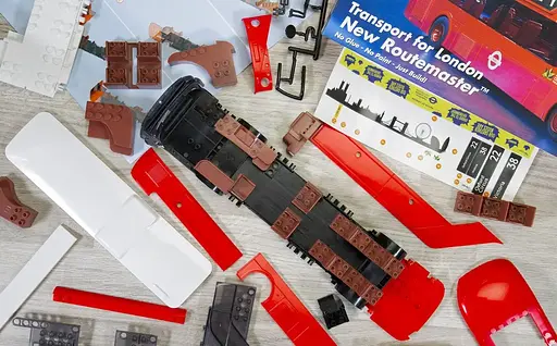 Конструктор Airfix дитячий автобус QUICKBUILD F22 Raptor червоний J6050 - фото 8