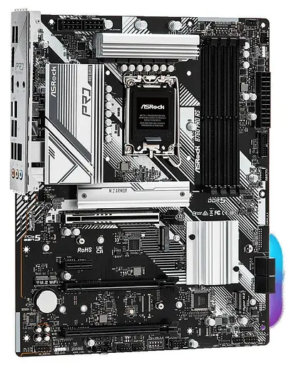 Материнська плата AsRock B760 PRO RS (B760 PRO RS) (Socket 1700, Intel B760, ATX) - фото 2