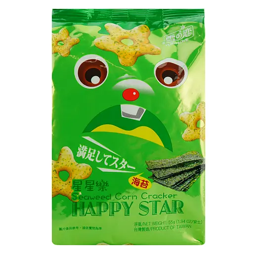 Кукурудзяний крекер Yuki & Love зі смаком морських водоростей 55 г - фото 2