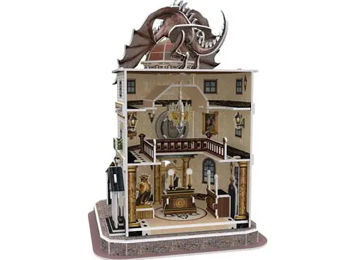 Пазл 4D Puzz 3D Банк Гринготтс Гарри Поттер Gringotts Bank Set 3D puzzle 74 эл. (4dpuz005) - фото 5