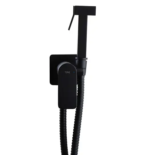 Набір гігієнічного душа прихованого монтажу Topaz Sardinia TS 087106-H20-BL, Чорний матовий - фото 3