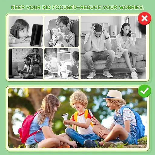 Портативний мікроскоп для дітей з 2-дюймовим HD-екраном, мінілупа зі збільшенням 1000x з підсвіткою - фото 5