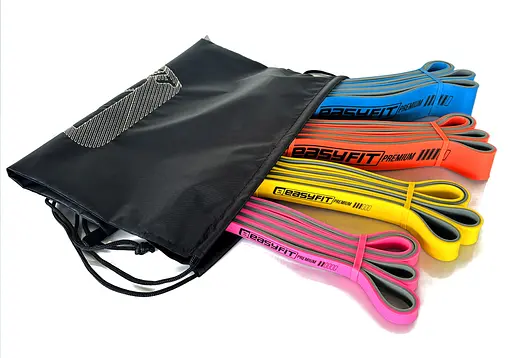 Набір двошарових гумок для підтягування EasyFit Premium 7-63 кг 4 шт. (EF-7634s) - фото 2