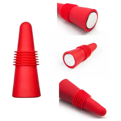 Пробка силіконова для пляшок вина та шампанського затичка багаторазова 6 см (2 шт. у комплекті), Kitchen Master Різні кольори 86912 - фото 8