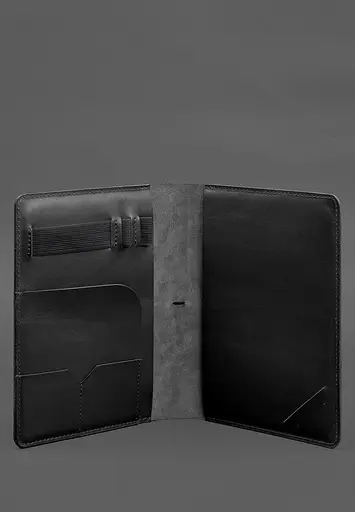 Шкіряний блокнот А5 (софт-бук) 9.4 чорний - фото 5