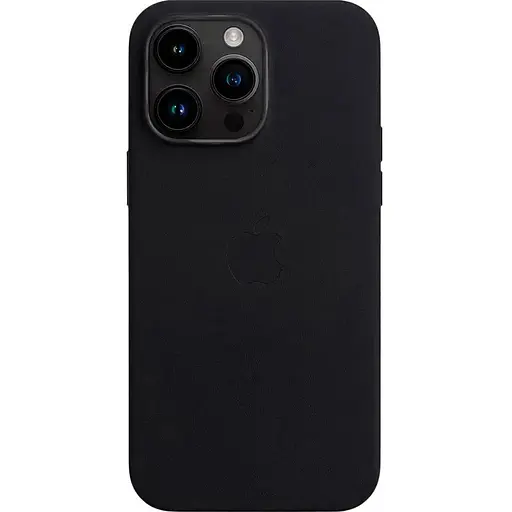Чехол Leather Case with MagSafe для Apple iPhone 15 Pro Midnight AAA [136341]